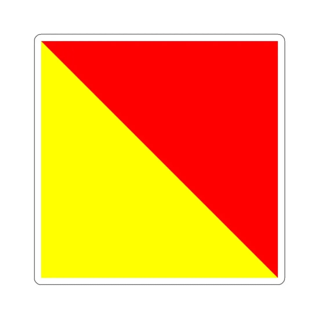 ICS Oscar (International Code of Signals) STICKER Vinyl Die-Cut Decal - The Sticker Space