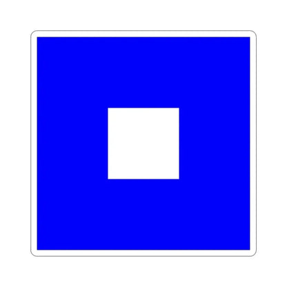 ICS Papa (International Code of Signals) STICKER Vinyl Die-Cut Decal 2 Inch - The Sticker Space