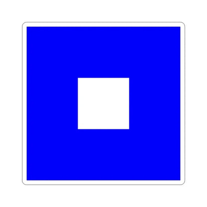 ICS Papa (International Code of Signals) STICKER Vinyl Die-Cut Decal 2 Inch - The Sticker Space