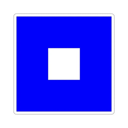 ICS Papa (International Code of Signals) STICKER Vinyl Die-Cut Decal 3 Inch - The Sticker Space