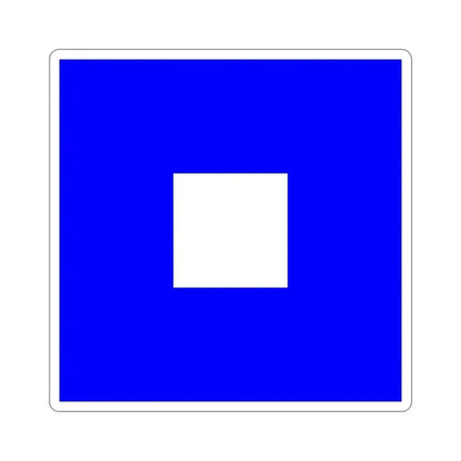 ICS Papa (International Code of Signals) STICKER Vinyl Die-Cut Decal 4 Inch - The Sticker Space