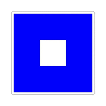 ICS Papa (International Code of Signals) STICKER Vinyl Die-Cut Decal 4 Inch - The Sticker Space