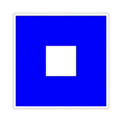 ICS Papa (International Code of Signals) STICKER Vinyl Die-Cut Decal 5 Inch - The Sticker Space