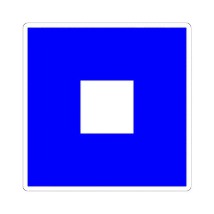 ICS Papa (International Code of Signals) STICKER Vinyl Die-Cut Decal 5 Inch - The Sticker Space