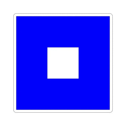 ICS Papa (International Code of Signals) STICKER Vinyl Die-Cut Decal 6 Inch - The Sticker Space