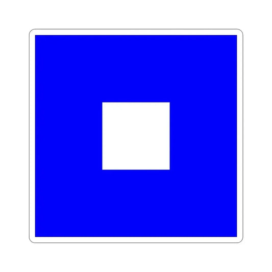 ICS Papa (International Code of Signals) STICKER Vinyl Die-Cut Decal 6 Inch - The Sticker Space