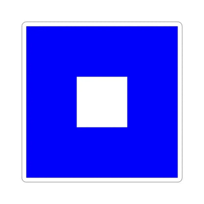 ICS Papa (International Code of Signals) STICKER Vinyl Die-Cut Decal 6 Inch - The Sticker Space