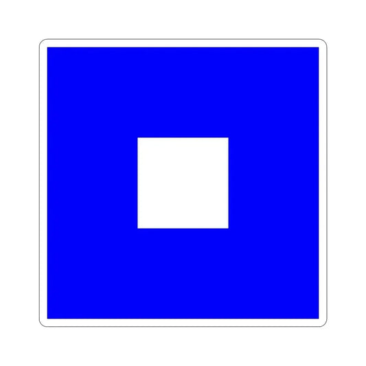 ICS Papa (International Code of Signals) STICKER Vinyl Die-Cut Decal 6 Inch - The Sticker Space