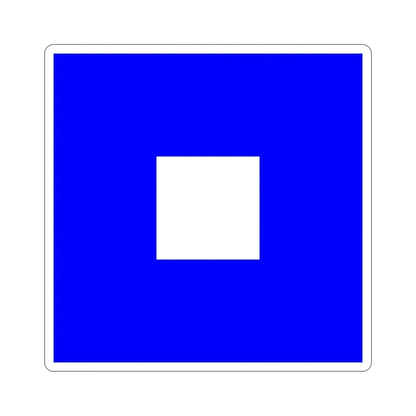 ICS Papa (International Code of Signals) STICKER Vinyl Die-Cut Decal - The Sticker Space