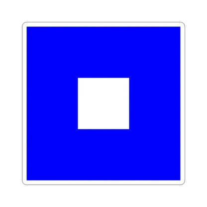 ICS Papa (International Code of Signals) STICKER Vinyl Die-Cut Decal - The Sticker Space