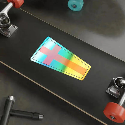 ICS Pennant Eight (International Code of Signals) Holographic STICKER Die-Cut Vinyl Decal - The Sticker Space