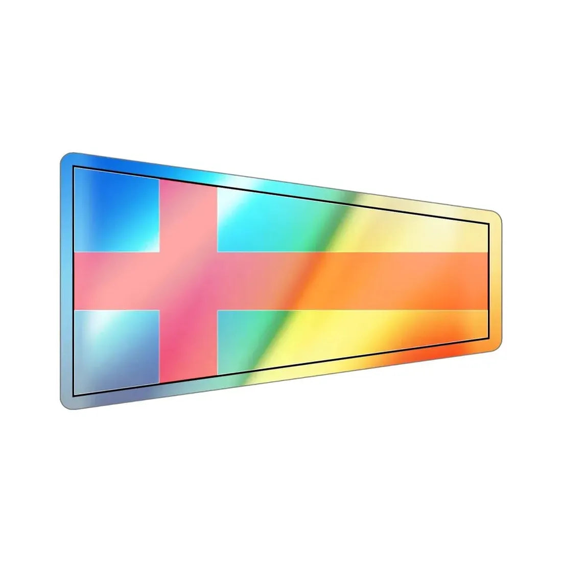 ICS Pennant Eight (International Code of Signals) Holographic STICKER Die-Cut Vinyl Decal - The Sticker Space