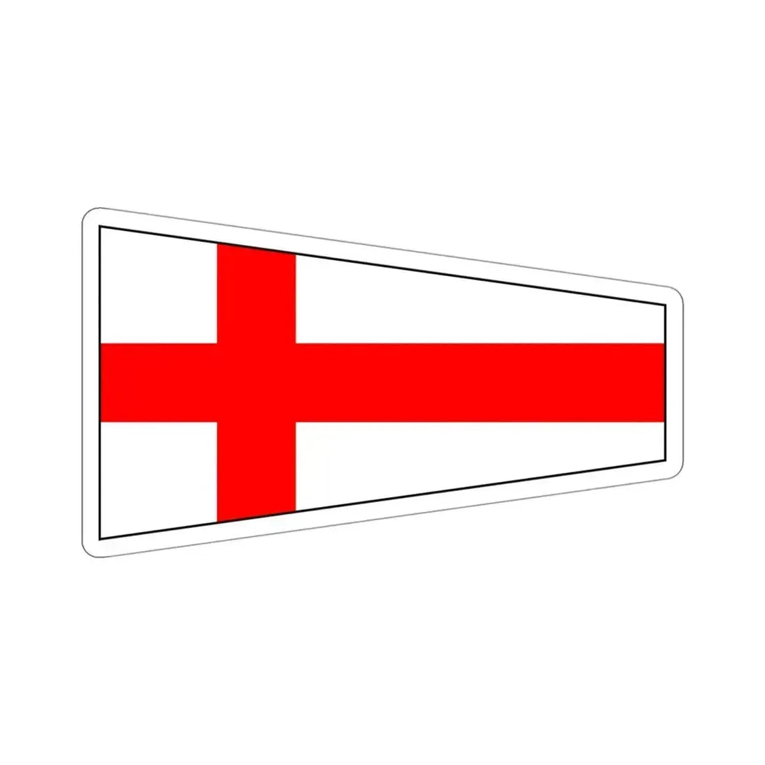 ICS Pennant Eight (International Code of Signals) STICKER Vinyl Die-Cut Decal 4 Inch - The Sticker Space