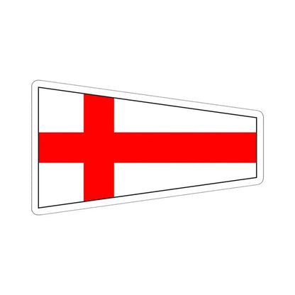 ICS Pennant Eight (International Code of Signals) STICKER Vinyl Die-Cut Decal 4 Inch - The Sticker Space