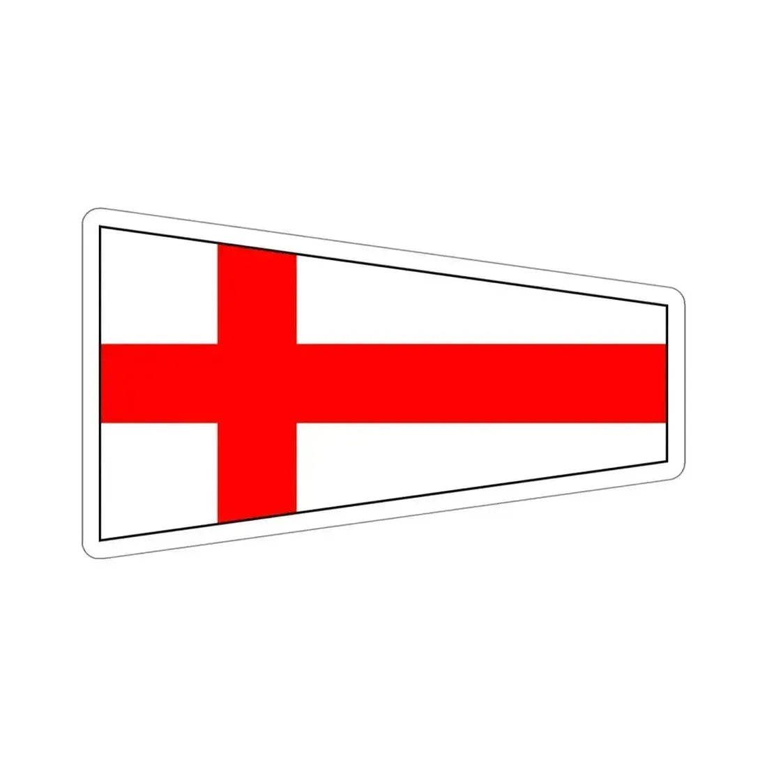 ICS Pennant Eight (International Code of Signals) STICKER Vinyl Die-Cut Decal 5 Inch - The Sticker Space