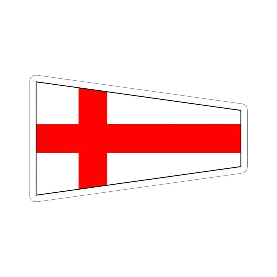 ICS Pennant Eight (International Code of Signals) STICKER Vinyl Die-Cut Decal 5 Inch - The Sticker Space