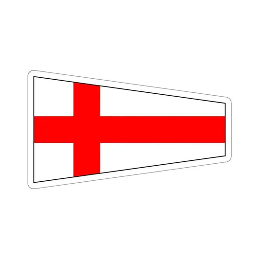 ICS Pennant Eight (International Code of Signals) STICKER Vinyl Die-Cut Decal 6 Inch - The Sticker Space