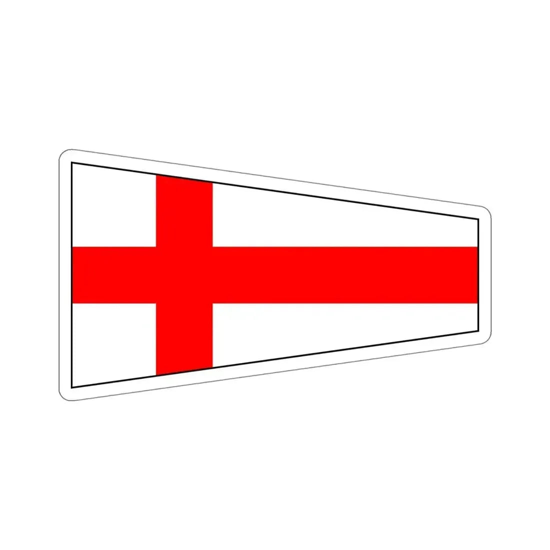 ICS Pennant Eight (International Code of Signals) STICKER Vinyl Die-Cut Decal 6 Inch - The Sticker Space