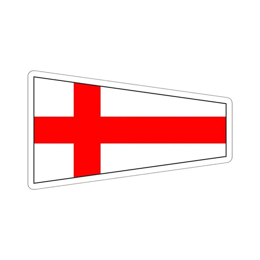 ICS Pennant Eight (International Code of Signals) STICKER Vinyl Die-Cut Decal 6 Inch - The Sticker Space