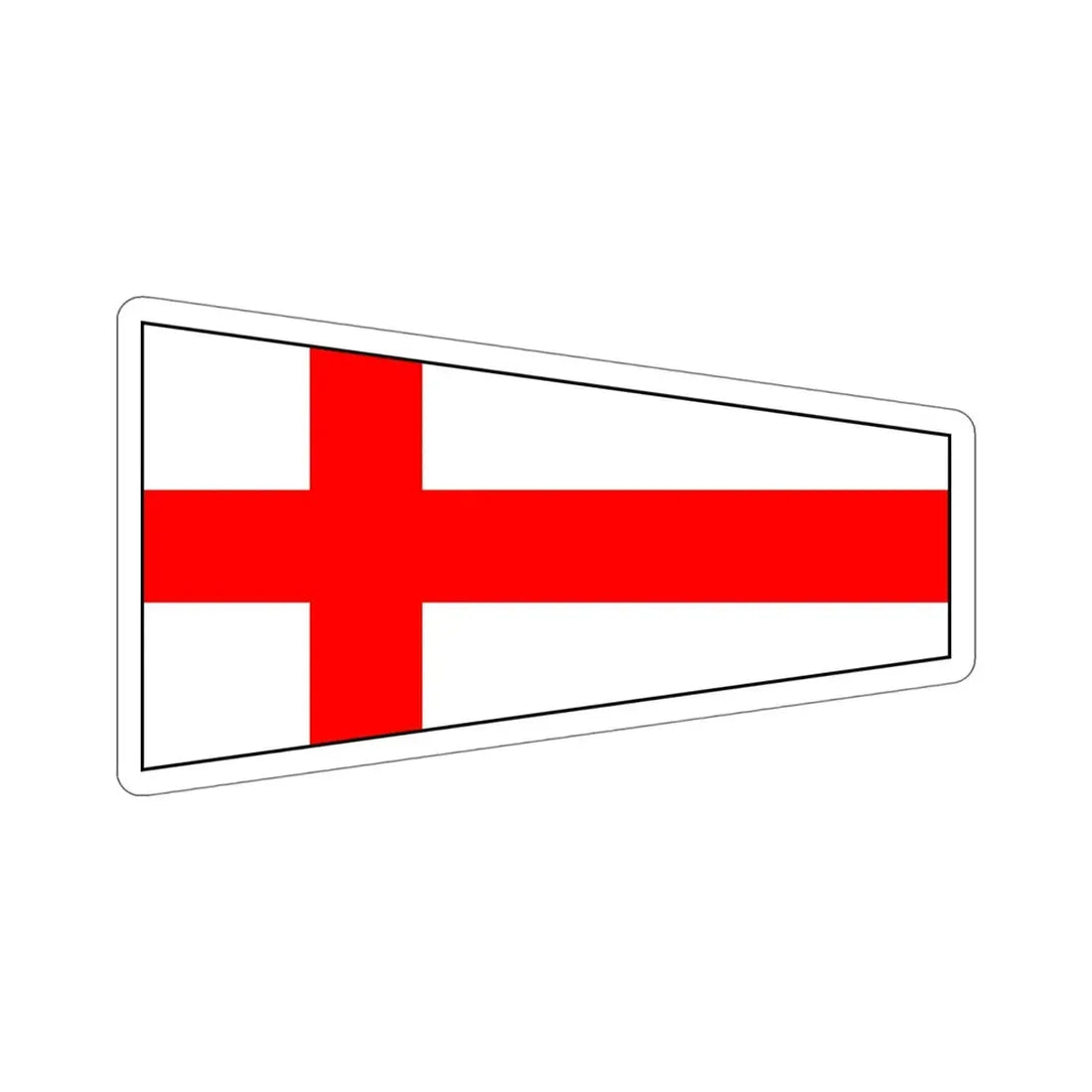 ICS Pennant Eight (International Code of Signals) STICKER Vinyl Die-Cut Decal - The Sticker Space