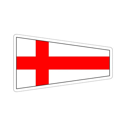 ICS Pennant Eight (International Code of Signals) STICKER Vinyl Die-Cut Decal - The Sticker Space