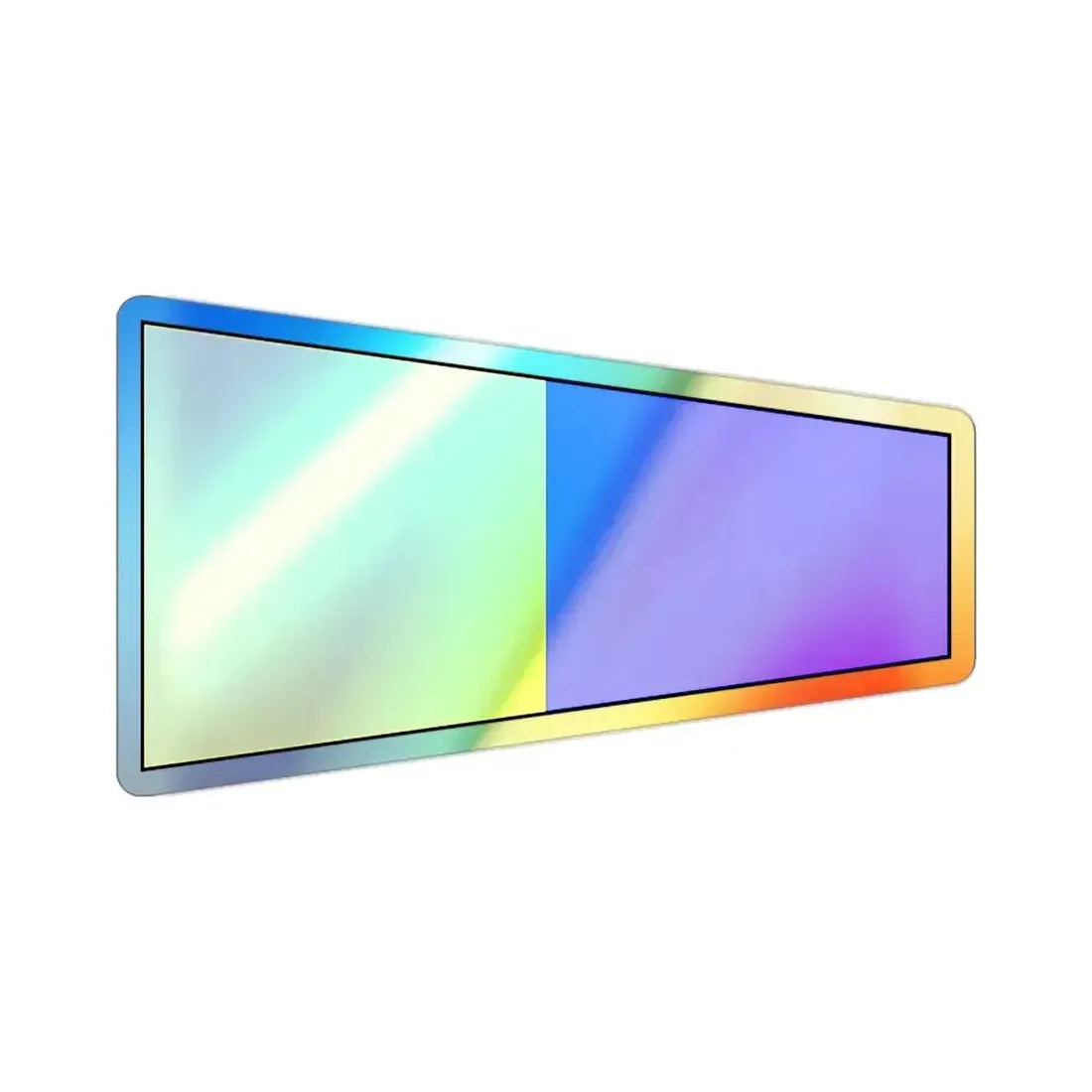 ICS Pennant Five (International Code of Signals) Holographic STICKER Die-Cut Vinyl Decal 2 Inch Holographic - The Sticker Space