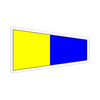 ICS Pennant Five (International Code of Signals) STICKER Vinyl Die-Cut Decal 2 Inch - The Sticker Space