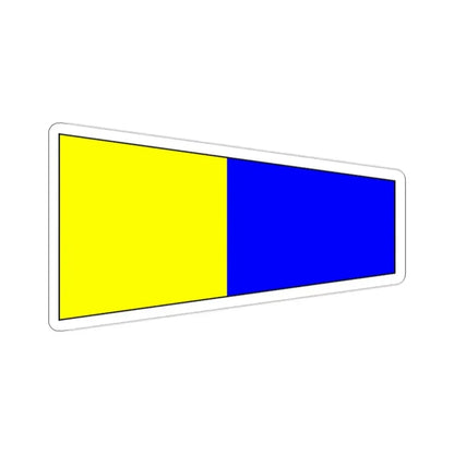 ICS Pennant Five (International Code of Signals) STICKER Vinyl Die-Cut Decal 2 Inch - The Sticker Space