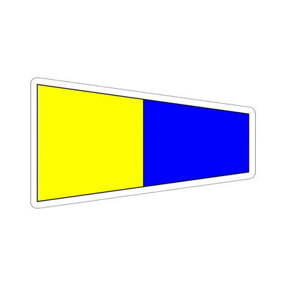 ICS Pennant Five (International Code of Signals) STICKER Vinyl Die-Cut Decal 5 Inch - The Sticker Space