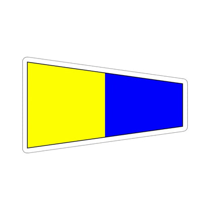 ICS Pennant Five (International Code of Signals) STICKER Vinyl Die-Cut Decal - The Sticker Space