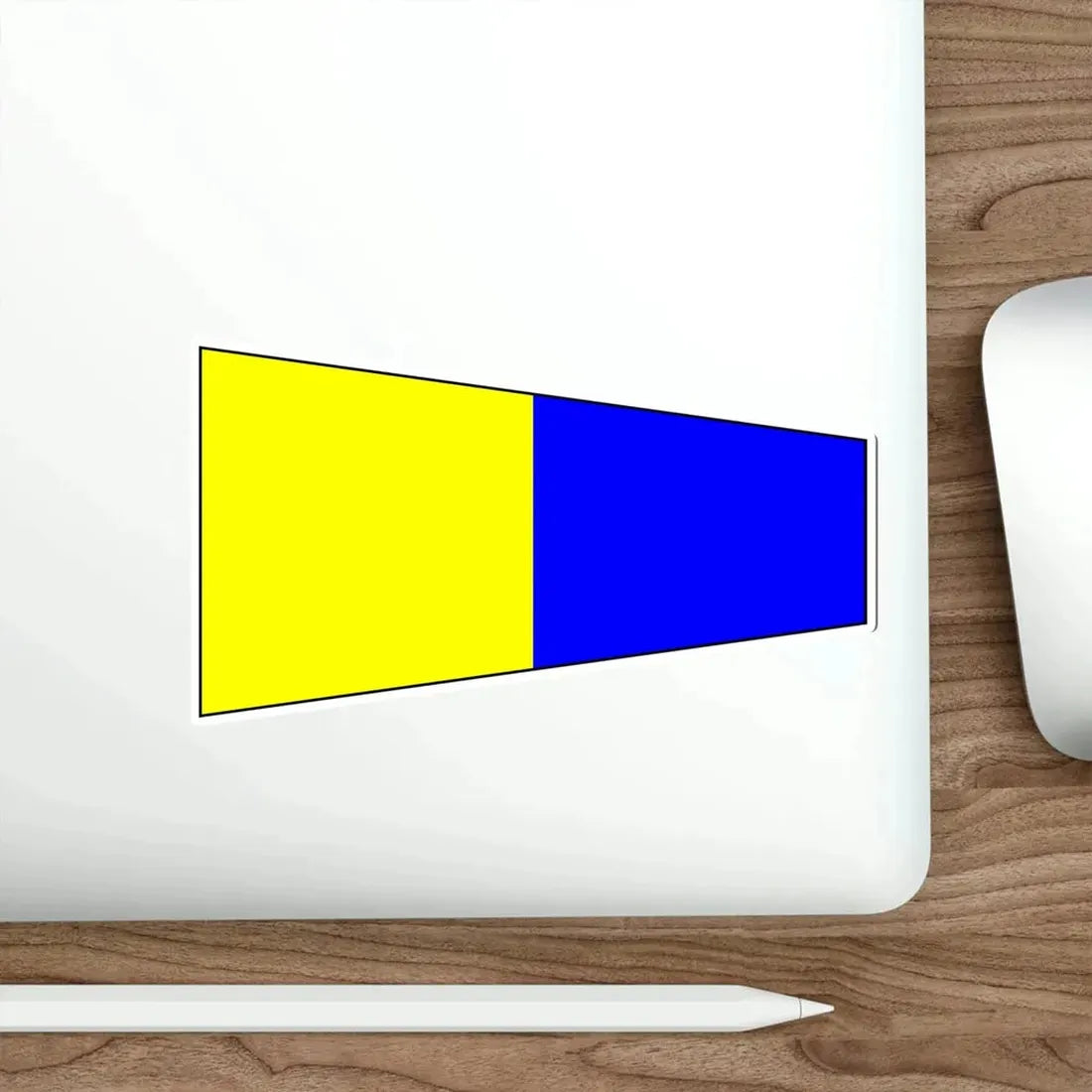 ICS Pennant Five (International Code of Signals) STICKER Vinyl Die-Cut Decal - The Sticker Space