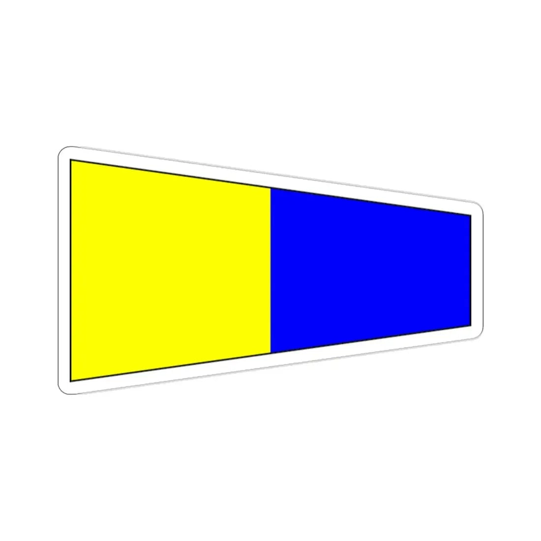 ICS Pennant Five (International Code of Signals) STICKER Vinyl Die-Cut Decal - The Sticker Space