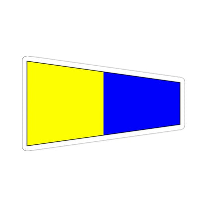 ICS Pennant Five (International Code of Signals) STICKER Vinyl Die-Cut Decal - The Sticker Space