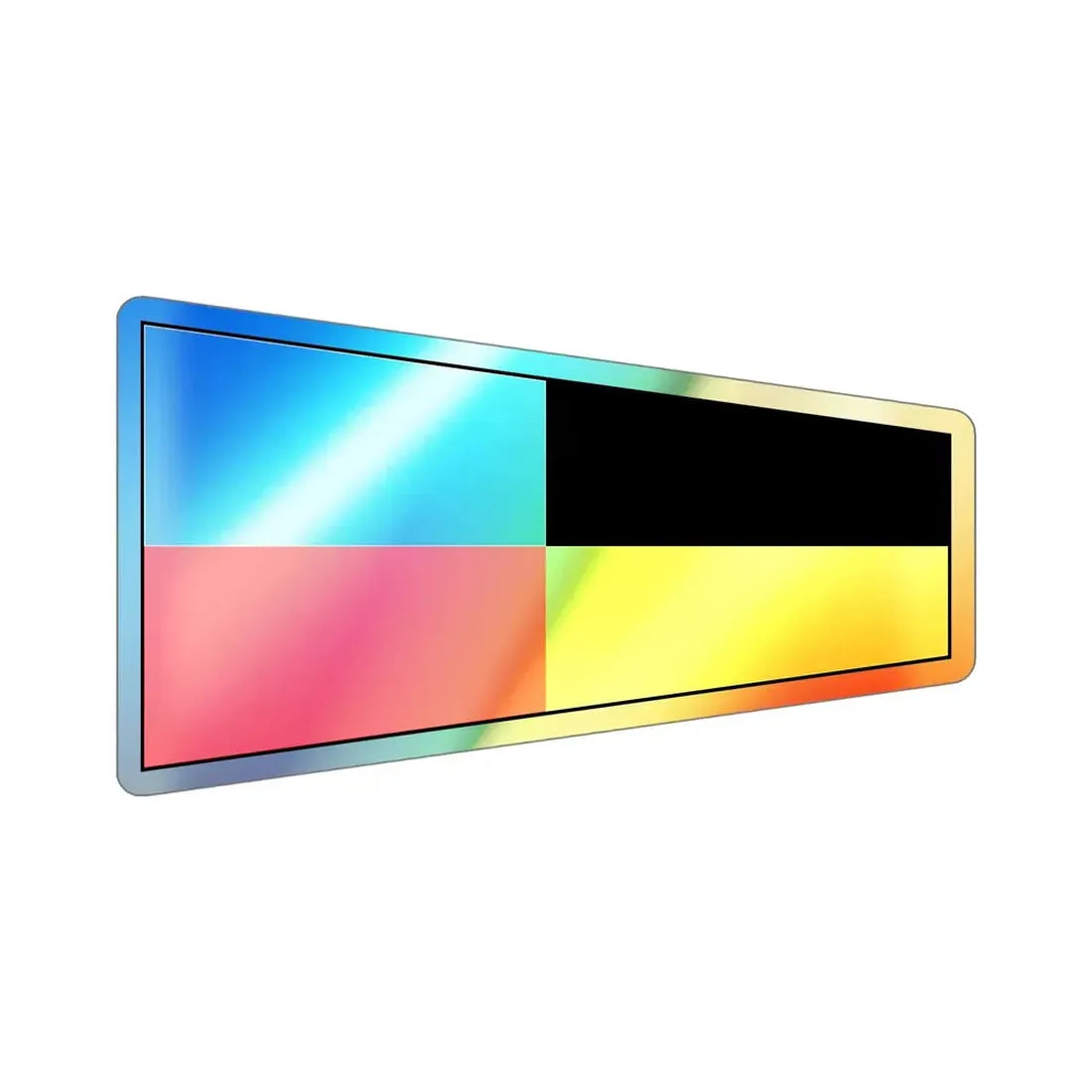 ICS Pennant Niner (International Code of Signals) Holographic STICKER Die-Cut Vinyl Decal - The Sticker Space