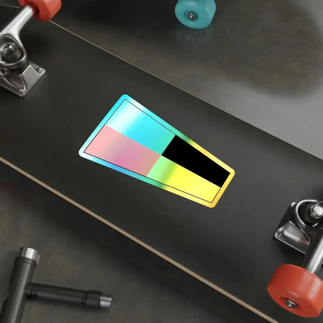 ICS Pennant Niner (International Code of Signals) Holographic STICKER Die-Cut Vinyl Decal - The Sticker Space