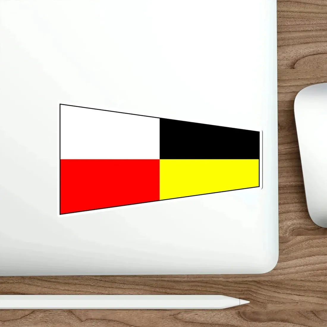 ICS Pennant Niner (International Code of Signals) STICKER Vinyl Die-Cut Decal - The Sticker Space