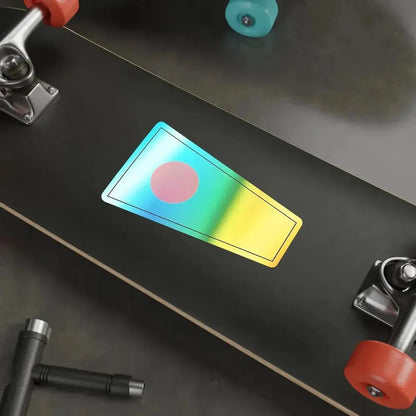 ICS Pennant One (International Code of Signals) Holographic STICKER Die-Cut Vinyl Decal - The Sticker Space