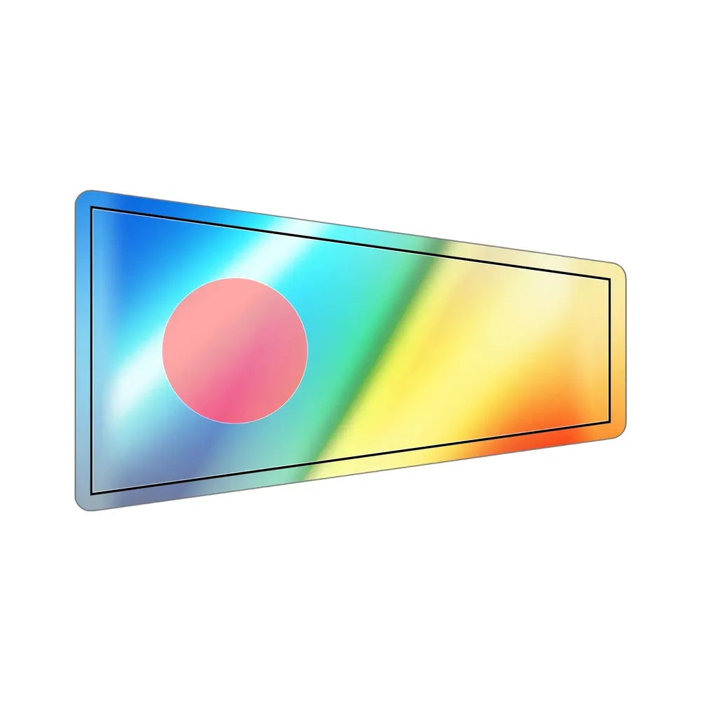ICS Pennant One (International Code of Signals) Holographic STICKER Die-Cut Vinyl Decal - The Sticker Space