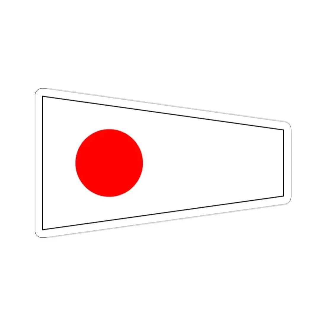 ICS Pennant One (International Code of Signals) STICKER Vinyl Die-Cut Decal 2 Inch - The Sticker Space