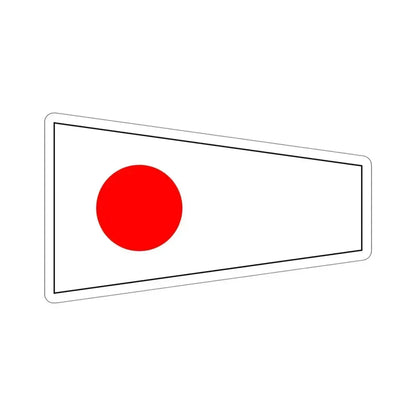 ICS Pennant One (International Code of Signals) STICKER Vinyl Die-Cut Decal 5 Inch - The Sticker Space