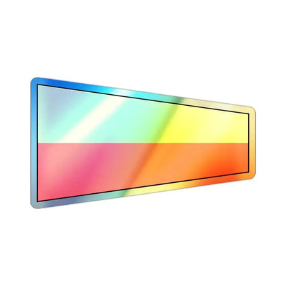 ICS Pennant Seven (International Code of Signals) Holographic STICKER Die-Cut Vinyl Decal 2 Inch Holographic - The Sticker Space