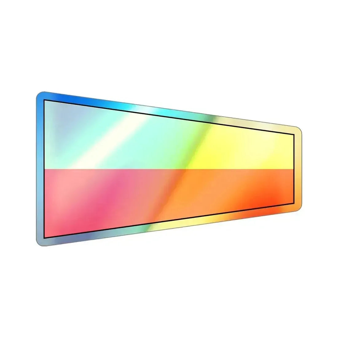 ICS Pennant Seven (International Code of Signals) Holographic STICKER Die-Cut Vinyl Decal 5 Inch Holographic - The Sticker Space