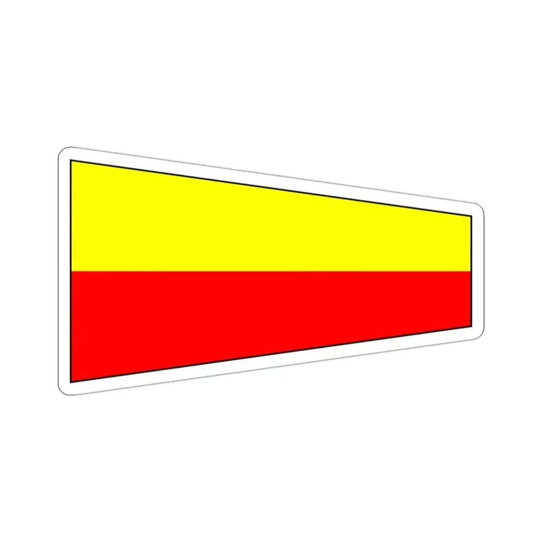 ICS Pennant Seven (International Code of Signals) STICKER Vinyl Die-Cut Decal 3 Inch - The Sticker Space