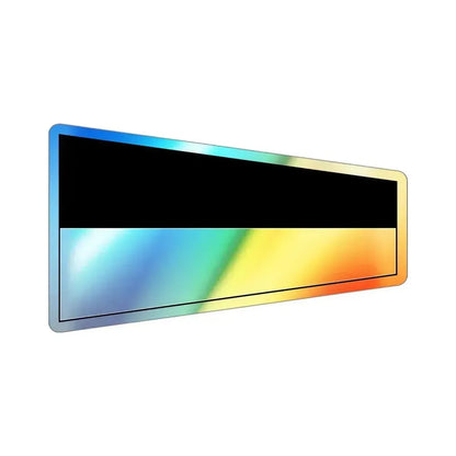 ICS Pennant Six (International Code of Signals) Holographic STICKER Die-Cut Vinyl Decal 4 Inch Holographic - The Sticker Space