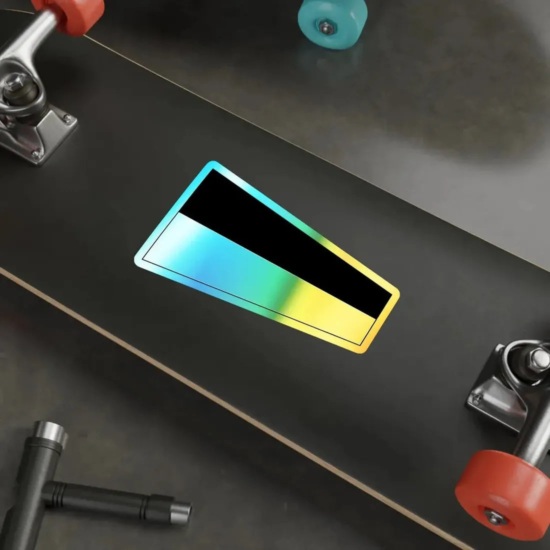 ICS Pennant Six (International Code of Signals) Holographic STICKER Die-Cut Vinyl Decal - The Sticker Space