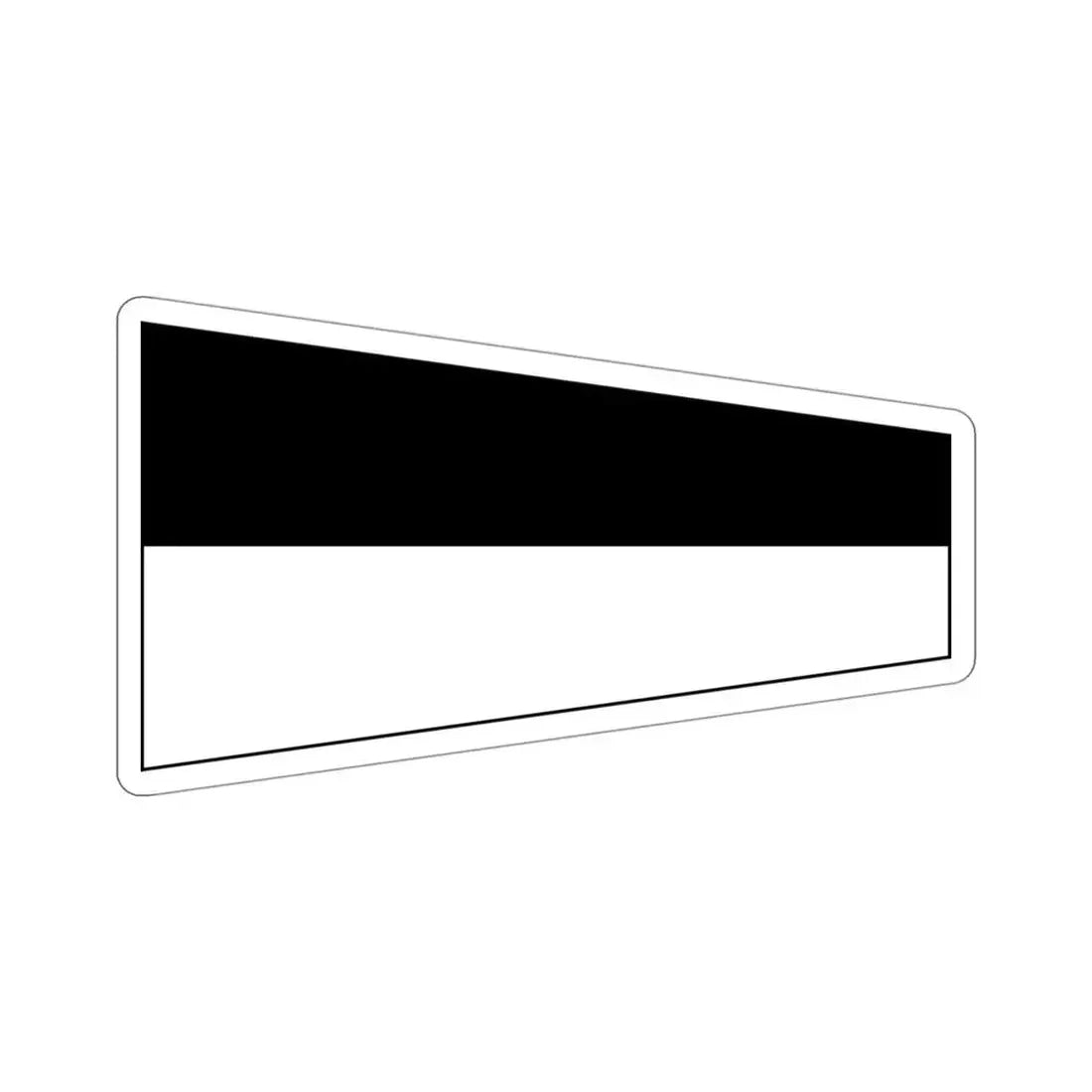 ICS Pennant Six (International Code of Signals) STICKER Vinyl Die-Cut Decal 4 Inch - The Sticker Space