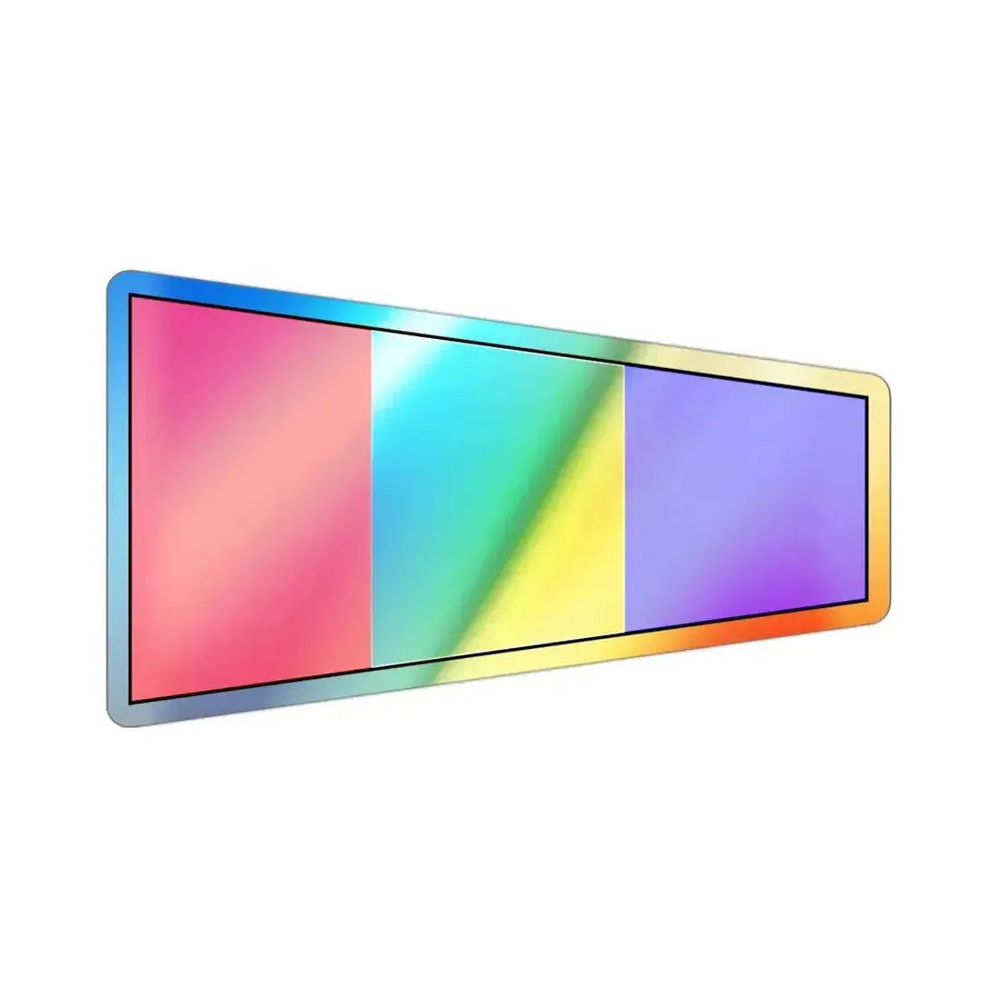 ICS Pennant Three (International Code of Signals) Holographic STICKER Die-Cut Vinyl Decal 3 Inch Holographic - The Sticker Space