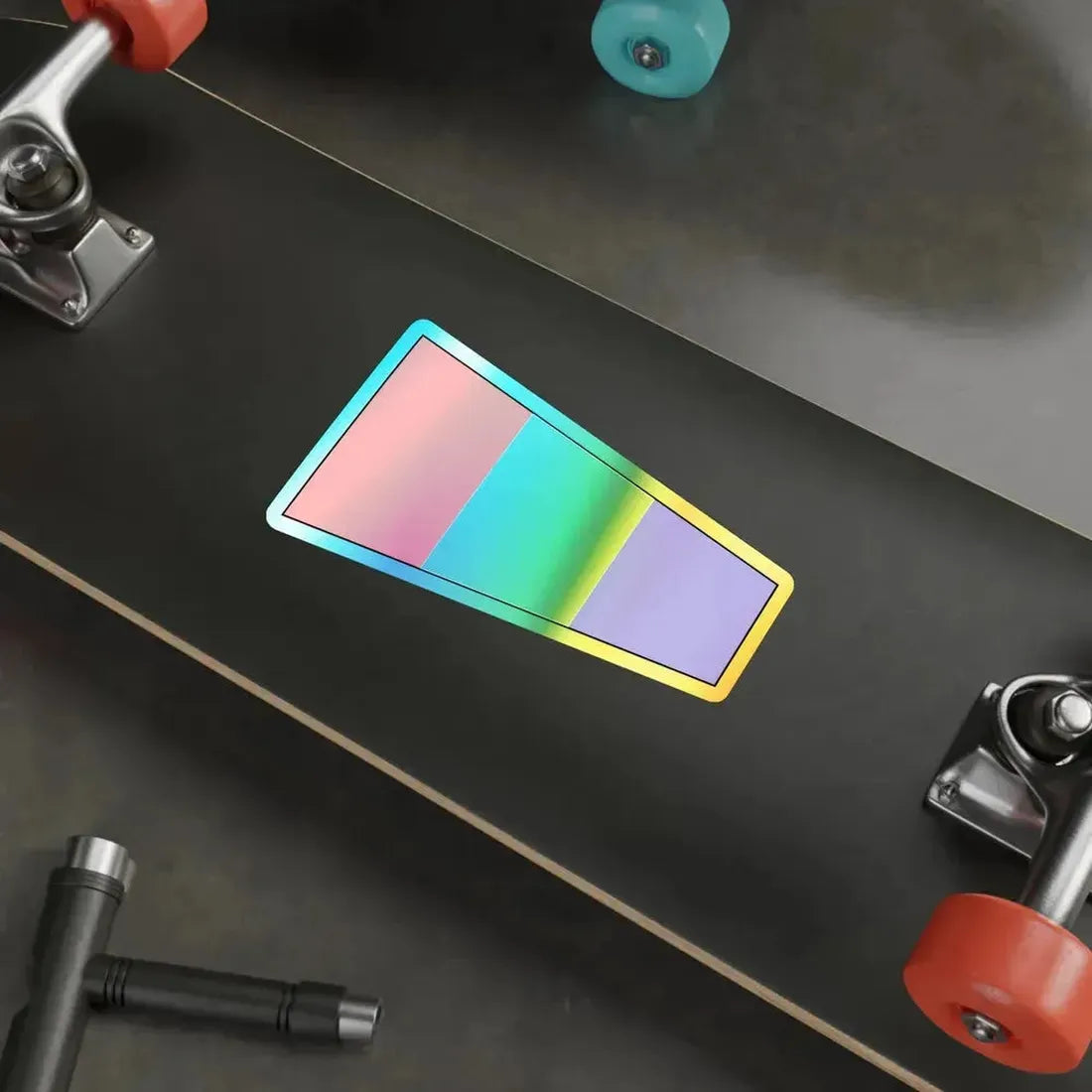 ICS Pennant Three (International Code of Signals) Holographic STICKER Die-Cut Vinyl Decal - The Sticker Space