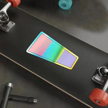 ICS Pennant Three (International Code of Signals) Holographic STICKER Die-Cut Vinyl Decal - The Sticker Space