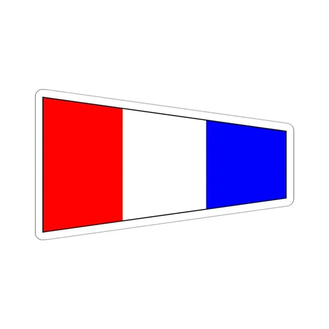 ICS Pennant Three (International Code of Signals) STICKER Vinyl Die-Cut Decal 3 Inch - The Sticker Space